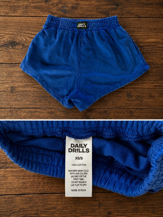 Daily Drills Pants - Daily Drills  Super Shorts - Sunbleached Cobalt XS/S